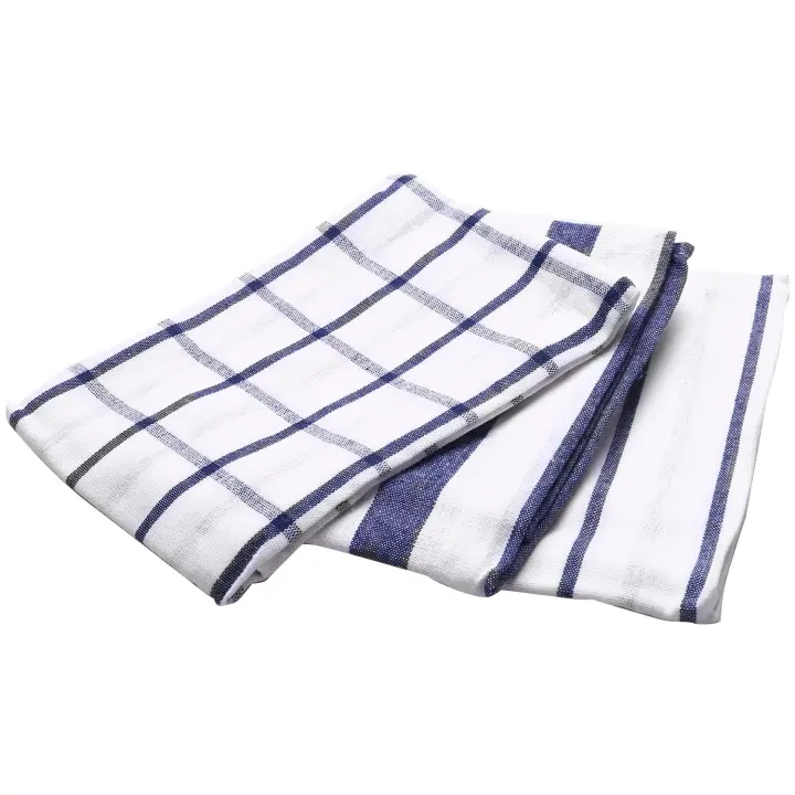 Paño de cocina de alta calidad, toalla de té a rayas, paño de mesa, servilleta, tela 100% de algodón, 3 piezas - 1
