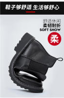 Botas Chelsea de cuero de vaca de gama alta botas de otoño e invierno de cuero genuino botas cortas británicas puntiagudas - details 11