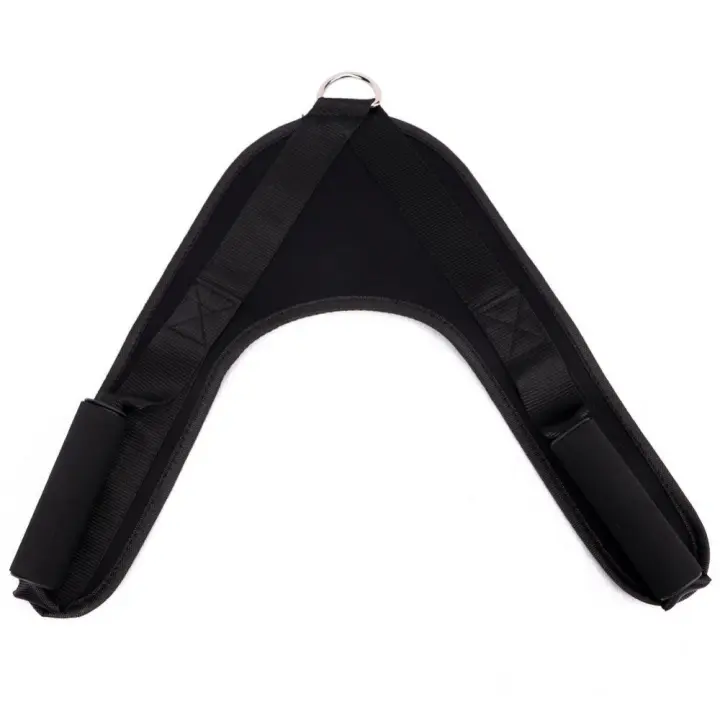 Correas abdominales en forma de V, mango de arrastre, correa para el hombro, arnés de ejercicio Ab, empuñaduras de espuma, cinturón Abdominal de nailon para Fitness - 1