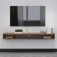 Soporte de TV de Madera Flotante Estante de Pared para TV Mueble de Madera para TV Colgante - details 25