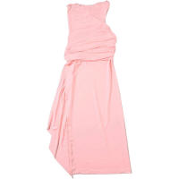BUNO-Vestido Bandage cruzado de gato extraño para mujer, envoltura en el pecho fruncido, Espalda descubierta, sin mangas, borla Y2K, tendencia urbana, aberturas elegantes, ceñido largo - details 16