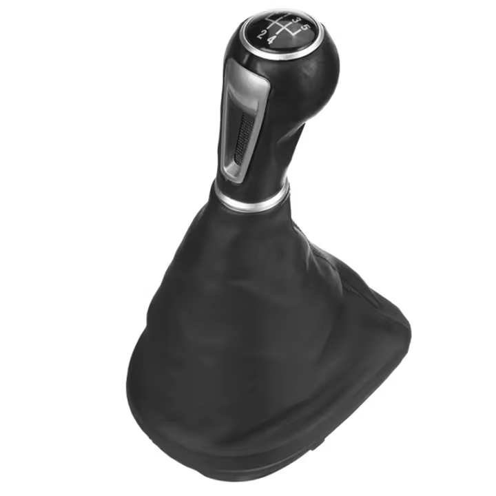 Funda de Cambio de Marchas de Cuero para Coche Cubierta de Bota Antipolvo para Seat Leon II/Toledo III Altea XL Manija de Cambio de Marchas de Cuero - 1
