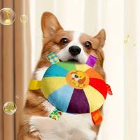 Juguete Interactivo de Peluche con Disco Volador para Perros Juguete Duradero para Masticar con Sonido para Todas las Razas Juguete Chirriante para Entrenar y Juegar - details 2