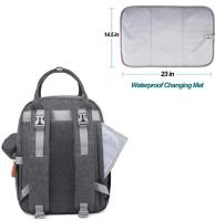 Mochila GRANDE para cambiar pañales, bolso multifuncional para bebé con cambiador portátil - details 7