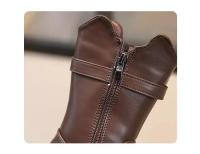 Sweet Girls' Big Bow Kids Fashion Boots 2024 Winter New Children's Non-slip Princess Ankle Boots Drop Shipping Simple Korean PU - details 7