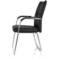 visitante Banda V Piel sintética Negro, Silla de confidente con Apoyabrazos, cómoda - details 2