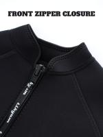 Traje de neopreno de manga corta con cremallera para hombre, para esnórquel, natación, surf, kayak y fitness - details 6