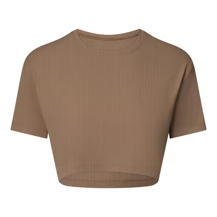 Camiseta Deportiva de Yoga Sin Cinturón SHINBENE Manga Corta, Transpirable, Ajuste Suelto para Mujeres Top de Entrenamiento Gimnasio - 1