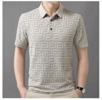 Polo de Moda de Verano para Hombres Alta Gama, Estampado, Manga Corta, Transpirable, Doble Apertura - details 15