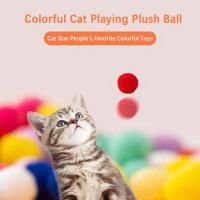 Juguetes para gatos, juguete interactivo de entrenamiento de lanzamiento para mascotas, gatitos, Mini juegos creativos de pistola de tiro, pelota de peluche elástica, suministros para mascotas - details 7