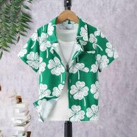 Tops, pantalones cortos y camisas hawaianas con estampado 3D de langosta y cangrejo para hombres, mujeres y niños, ropa con estampado de grafitis, nueva moda - details 7