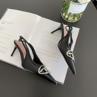 Sandalias con punta de aguja para mujer, zapatos con punta en punta, estilo de niño, Sentido del diseño - details 21