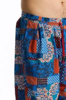 Pantalón en lino imprimé Tribal Boho para hombres, en algodón, décontracté, con cordón de serrage, para deportes al aire libre, curso à pied, sorpresa, été - details 20