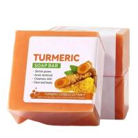 Jabón de Turmeric Hecho a Mano Limpieza Corporal Ligera, Iluminación para Underarmas, Cuidado de Piel Suave Conjunto de Jabón para Belleza - details 0