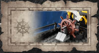 Pirate Ship Building Kit Rotable Rudder