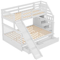 Cama de Almacenamiento Multifuncional Blanca 90 x 200 sobre 140 x 200 Con Cajones - details 3