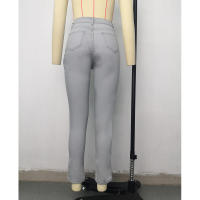 Nueva moda femenina: pantalones lápiz ajustados con cintura - details 32