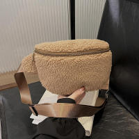 Cintura de felpa de invierno para mujer, bolso de cinturón para teléfono de estilo de diseñador de hombro informal Unisex - details 25