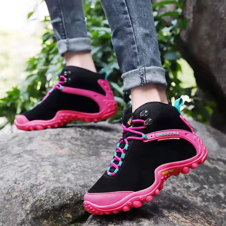 Botas de montaña de vaca para hombre y mujer, zapatos impermeables para nieve, escalada, montaña, caza, caminar, invierno - 1
