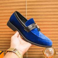 Bodas casuales de gran tamaño azul verde, cómodos zapatos de cuero de gamuza con borlas para ocasiones formales - details 4