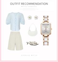 Reloj de Cuarzo de Lujo para Mujer Reloj de Negocios Elegante de Acero Inoxidable - details 10