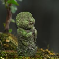 Estatua de monje Zen impermeable creativa, artesanía de resina, estatuilla de Bodhisattva, escultura de Buda realista, decoración de escritorio para el hogar - details 1