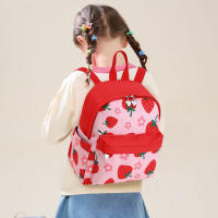 Mini mochila de fresa para mujer y niña, monedero ligero, informal, pequeña, viaje de compras - details 3