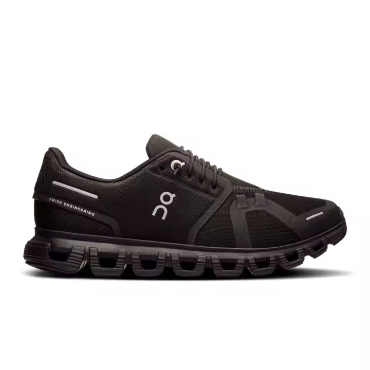 Zapatillas Negras Running Cloud 6 Mujer Negro Cómodas y Ligeras Encendidas - 1