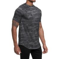 Camiseta deportiva de cuello redondo para hombre, camisa de entrenamiento de malla transpirable de secado rápido, ajustada, mang - details 19