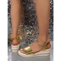 Sandalias de tacón de cuña para mujer, zapatos informales - details 6