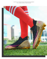 Botas de fútbol para hombres, tacos de fútbol para césped, botas de fútbol antideslizantes para exteriores para niños, calzado deportivo de entrenamiento de hierba profesional, parte superior baja - details 15