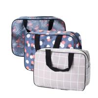Estuche de Maquillaje Floral de Celosía Bolsa de Almacenamiento Portátil de Gran Capacidad para Mujeres Bolsas de Cosméticos con Estampado Floral - details 0