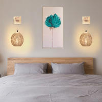 Lámpara De Pared De Rotura LED En Trenzado Retro Para Dormitorio Y Sala De Estar Iluminación Interior Fijación En La Pared E27 Sin Bombillas Incluidas - details 4