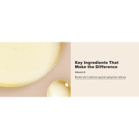 Key ingredient vitamin E boosts skin's defense against aging free radicals.