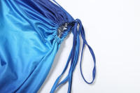 BUNO-Conjunto de 2 piezas fruncido con vendaje de gato extraño para mujer, sujetador con cuello cuadrado + faldas largas ajustadas, trajes de tendencia para fiesta en la playa y vacaciones de verano 2025 - details 12