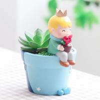 Maceta de resina para plantas suculentas, adorno de jardín de hadas, figuritas decorativas, Decoración de mesa para el hogar - details 1