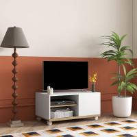 Mueble TV de Salón Moderno con Ruedas Pantalla de Televisión de 42 Pulgadas con 1 Puerta y 2 Estantes de Almacenamiento - details 1