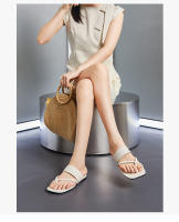 Sandalias de Verano 2025 Zapatillas de Dedo para Mujer de Alta Gama Moda Francesa Semi-Drag - details 10