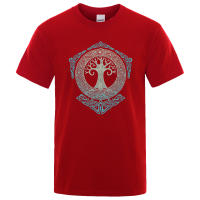 Yggdrasil Camiseta con Diseño de Árbol del Mundo para Hombre, Camisa con Patrón Estampado, Mitología Nórdica, Odin Aesir, Prenda de Marca de Moda, Verano, 2022 - details 11