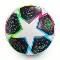 Balón De Fútbol De Cuero PU Hecho A Mano De Larga Duración, Perfecto Para Entrenamiento Y Competición, Tamaño 5 - details 7