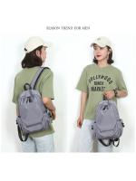 Mochila Mini Para Hombre Negra De Moda Pequeña Bolso De Hombro Escolar Impermeable De Lona Diseñador Deportes Y Viajes 2023 - details 5