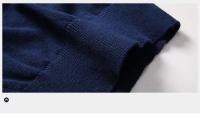 Chaqueta de hombre, suéter, cárdigan de algodón con cuello en V, suéter de punto fino para hombre - details 12