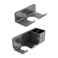 Soporte para el cabello, soporte de pared para baño no perforado, plástico para aire acondicionado, soporte para secador de pelo - details 5