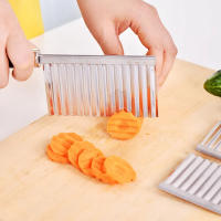 Cuchillo de Aranda Ondulada Walfos de Acero Inoxidable Herramienta de Cocina para Frutas Verduras Accesorios de Cocina Pelador de Patatas - details 5