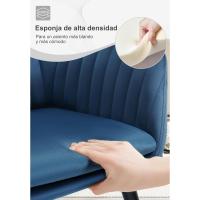 Silla de Comedor Estilo Vintage Juego de 1, Silla Cocina, Silla Nordica con Respaldo y Reposabrazos, Tela Pana, Estructura de Madera, Sillas para Tocador, Escritorio, Crema, EZS26cm-1 - details 51