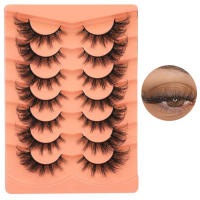 Pestañas de simulación suaves, maquillaje cómodo, fácil de usar, fiesta diaria, viaje, 7 pares - details 4