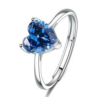 Anillo de Corazón de Plata Esterlina 925 Regalo de Cumpleaños de Aniversario para Mujeres - details 1