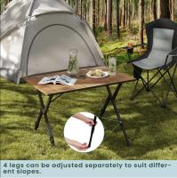 Mesa de Camping Plegable Ligera con Bolsa de Almacenamiento Picnic al Aire Libre Ajustable a Tus Alturas Barco de Barbacoa para Jardín - details 8