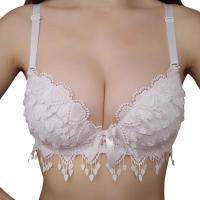 Conjunto de sujetador para mujer, conjunto de ropa interior de encaje Floral para niña, sujetador con aros, traje push-up - details 13