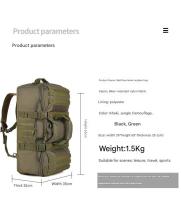 Mochila táctica de 60l, bolso de montañismo, bolso de equipaje de mano de gran capacidad, mochila multifunción, bolso de hombro, bolso de viaje de mano, bolso de doble uso - details 1